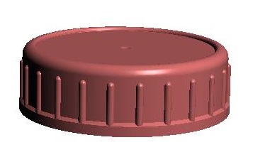 caps and closures 38-400 SMOOTH TOP WITH RADIUS AND SMOOTH WALL - CAP